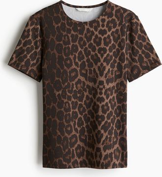 H&M Figurbetontes Shirt - Schwarz