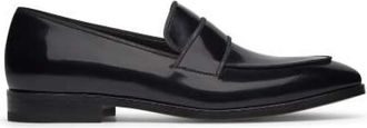 Fabi Formele Zwarte Leren Loafers - Heren - Loafers - Zwart - 44 EU - Leer - Schoenen