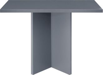 Really Nice Things Mesa de comedor cuadrada lacada MDF 3cm Gris 100x100cm