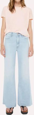 Mother Hustler Roller Skimp Fray Jeans In Bring The Cooler