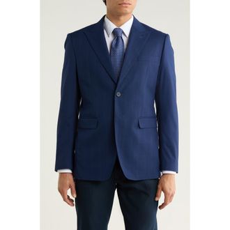 Elie Tahari Tonal Windowpane Plaid Sportcoat in Navy at Nordstrom Rack, Size Xx-Large