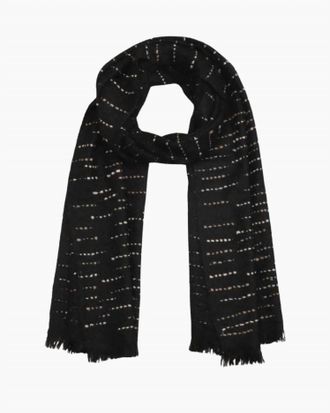Me&K Womens Drizzle Scarf In Black