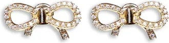 Ferragamo Golden Bow Stud Earrings
