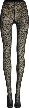 Wolford Bouquet Tights - - Underwear - Donna - Nero - M