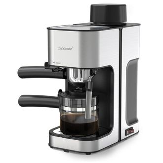 Maestri Cafetera Maestro Mr-411 Con Espumador De Leche Y Calienta Tazas De 800 W