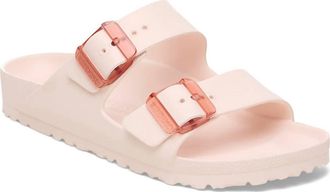 Birkenstock Womens Arizona Eva Stealth Sandal In Rose