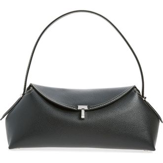 Toteme T-Lock Leather Shoulder Bag in Black at Nordstrom