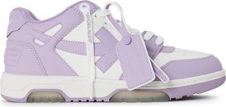 Off-white Womens Off White Out Of Office Low Top Trainers in Lavander/White - Lilac - Size UK 5