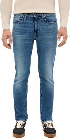 Mustang Slim-fit-Jeans MUSTANG Herren Style Orlando Slim, Herren, Gr. 31, L&auml;nge 32, 673 mittelblau, Denim/Jeans, 99% Baumwolle, 1% Elasthan, slim fit, Jeans S