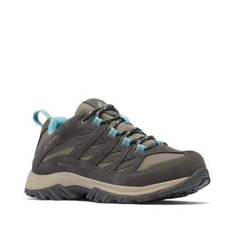 Columbia Womens Crestwood WP waterproof low rise hiking shoes, Black (Kettle x Dark Grey), 4.5 UK