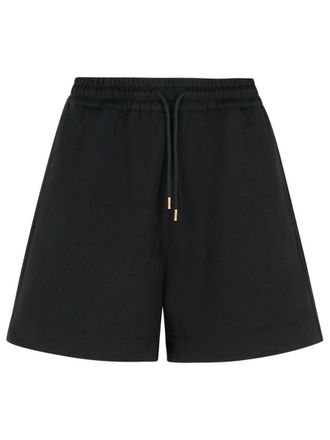 Moncler Black Cotton Shorts