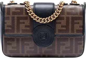 Fendi Pre-owned Crossbody Bag - Dames - Vintage Schoudertas - Bruin - ONE Size - Leer - Vintage