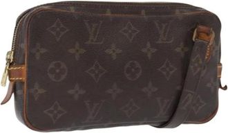Louis Vuitton Pre-owned Cross Body Bags, female, Brown, Size: ONE SIZE Pre-owned Vintage Canvas Cross Body Bag