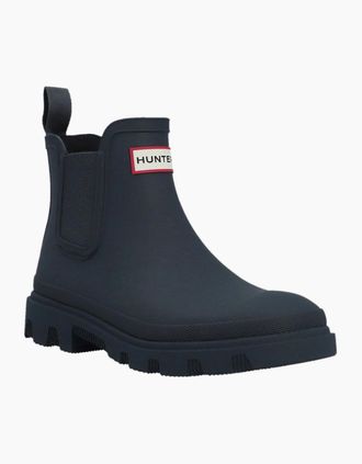 Hunter Mens Downpour Chelsea Mens Wellingtons - Black - Size: 10