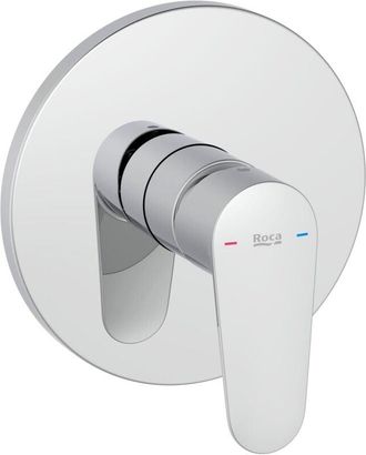 Roca A5A224FC00 VICTORIA PLUS Grifo Monomando Empotrado Ducha 1 Vía Cromo - ref: A5A224FC00