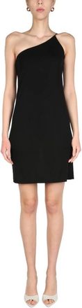 Dsquared2 Mini-jurk met &eacute;&eacute;n schouder - Dames - Korte kleedjes - Zwart - XS - Kleedjes