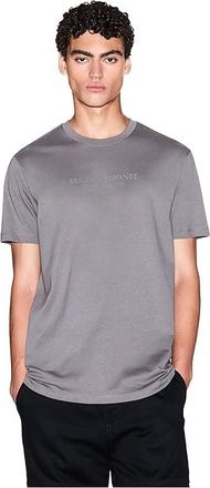 A|X Armani Exchange Milano/New York Logo T-shirt Mens T Shirt Dark Gull Gray : 2XL, Cotton