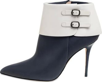 Manolo Blahnik Stivali con fibbia 100mm - Blu