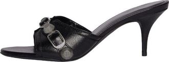 Balenciaga (WMNS) Balenciaga Cagole Sandals Leather Black 694347WAD4E1081