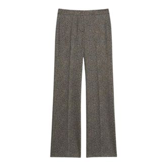 iBlues Broeken, Dames, Zwart, S, Leer, Iblcomune Jacquard Broek