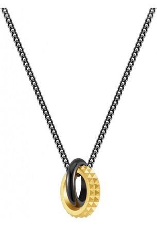 Police PEAGN0001804 Mens Necklace - Black Stainless Steel - One Size