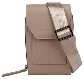 Bugatti Umh&auml;ngetasche BUGATTI ALMATA, Damen, Gr. B/H/T: 18cm x 11cm x 5cm onesize, beige (sand), Kunstfaser, unifarben, Taschen Umh&auml;ngetasche