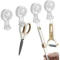 OEM Juego De 4 Ganchos Con Ventosa, Soportes Para Toallas Con Ventosa Sin Clavos, Extra&iacute;bles, No Requieren Perforaci&oacute;n, Reutilizables, Multifuncionales, G