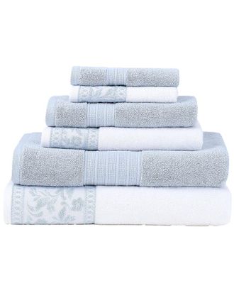 Modern Threads Modern Threads Allie Jacquard Border 6Pc Towel Set