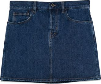 Gucci denim mini skirt - women - Cotton/Cotton/Other Fabrics - 40 - Blue