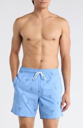 Trunks Surf & Swim Co. Sano 6.5-Inch Swim Shorts in Denim Blue at Nordstrom Rack, Size X-Large