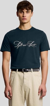 Lyle & Scott Lyle And Scott Mens Superfine Cotton Graphic Logo T-Shirt - Black - Size: 44