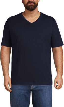 Lands End Super-T Short Sleeve V-Neck T-Shirt in Radiant Navy at Nordstrom, Size Xx-Large