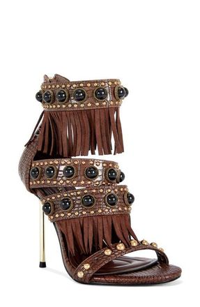 Azalea Wang Antoine Sandal in Chocolate at Nordstrom, Size 7.5