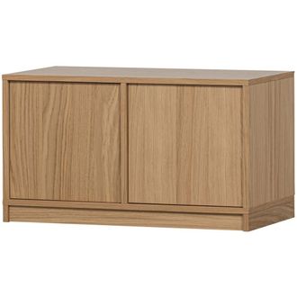 vtwonen Mueble de TV 2 puertas de madera L77cm - Madera clara