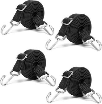 OEM Correa Ajustable Para Equipaje Con Ganchos, Juego De 4 Correas El&aacute;sticas