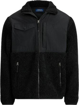 Ralph Lauren Blouson Sherpa/Nylon - Heren - Jassen - Zwart - S - Nylon - Jassen