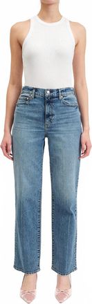 Daze Sundaze High Waist Dad Jeans In Blue