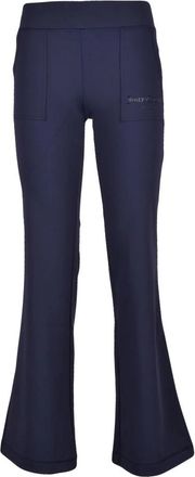 Juicy Couture Pantajazz Wijde Broek - Dames - Wijde Broeken - Blauw - L - Polyester - Broeken