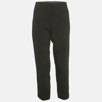 Max Mara Smax Mara Black Crepe Blend Formal Trousers