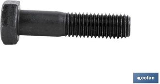 cofan Din-931 C-12.9 M-22 X 130 N Caja 5 Unid., Tornillo Cabeza Hexagonal Din-931, 1/2 Rosca Parcial, Clase 12,9, Acabado Negro - Cofan