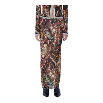Jean Paul Gaultier Maxi Skirts, female, Multicolor, Size: XS Re-Edition The Yellow Butterfly Skirt