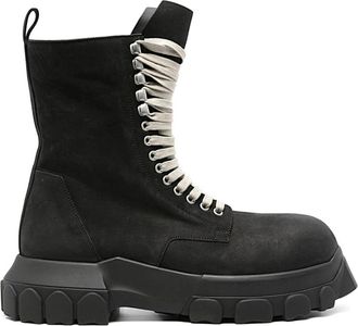 Rick Owens Stivali - Heren - Veterlaarzen - Zwart - 39 EU - Leer - Schoenen