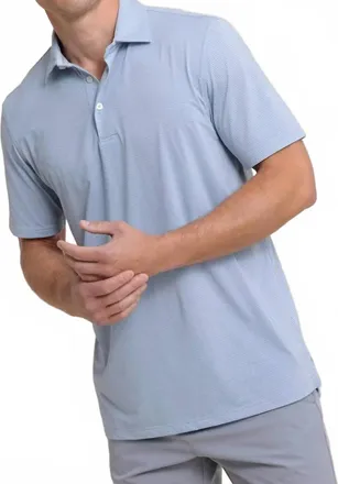 Southern Tide Brrreeze Meadowbrook Stripe Polo Shirt In Triumph Blue