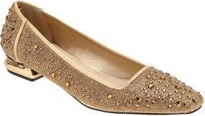 Lady Couture Fever Rhinestone Flat in Gold at Nordstrom Rack, Size 10