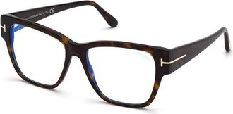Tom Ford Ladies Black Square Eyeglass Frames FT5745-B 052