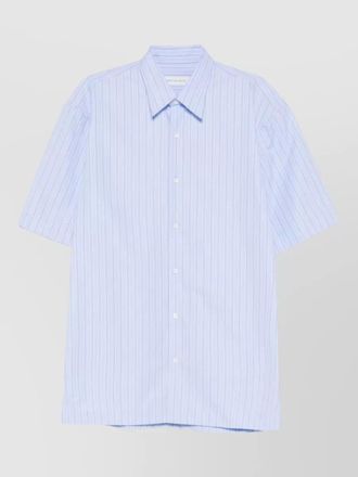 Dries Van Noten short sleeve button down striped shirt