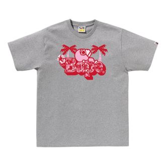 A Bathing Ape Palm Resort Camo Milo on Bape T-Shirt Grey 0ZXTEMX01410QGYX