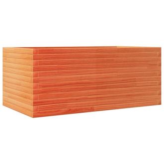 Berkfield Home Garden Planter Wax Brown 110x60x45.5 cm Solid Wood Pine