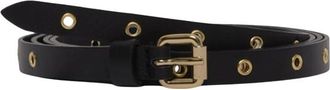Orciani Cintura in pelle Doppio giro Borchie e occhielli - Accessories - Mujer - Negro - 80 CM