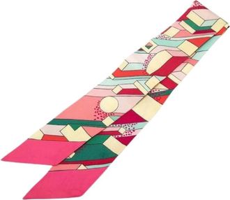Herm&egrave;s Pre-owned Scarves, female, Multicolor, Size: ONE SIZE Pre-owned On A Summer Day Scarf